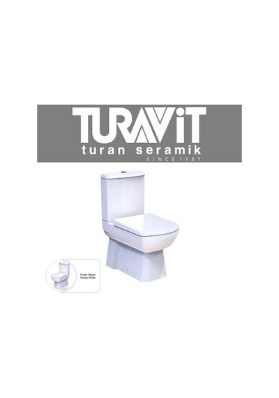 Beyaz Kanallı Sıfır Klozet Takım, Yavaş Kapanır Özellik Açık Bej