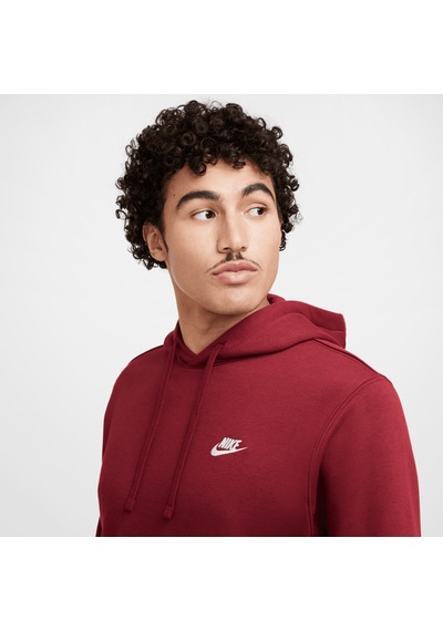 Nike Sportswear Club Fleece Men's Hoodie Bordo