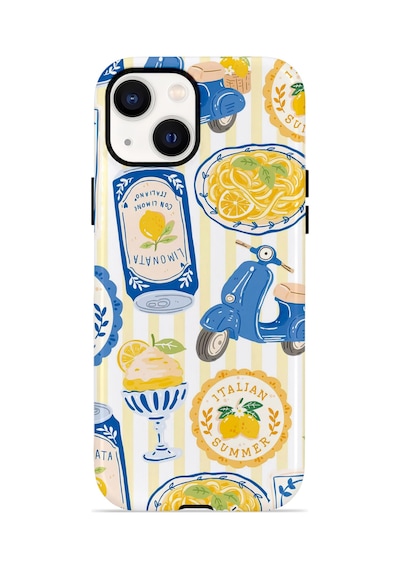 Apple iPhone Uyumlu 13 Vorian Çift Katmanlı Kılıf Italian Tableware