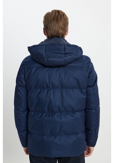 Ac&Co / Altınyıldız Classics Erkek Lacı Standart Fit Normal Kesim Kapüşonlu Kaban Lacivert Ac&Co / Altınyıldız Classics Erkek Lacı Standart Fit Normal Kesim Kapüşonlu Kaban Lacivert