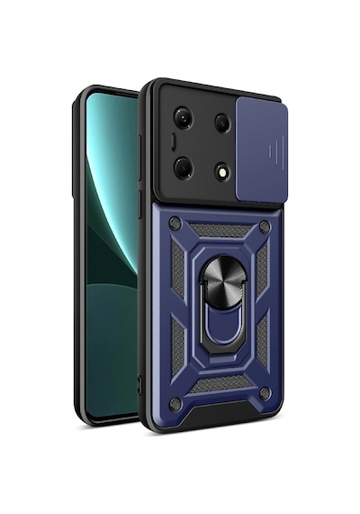 Apsuwa Infinix Note 30 Vip Kılıf Yüzüklü Sürgülü Kamera Korumalı Pars