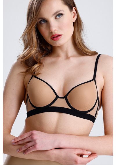 Magic Form Biye Detaylı Tül Push Up Destekli Sütyen K.ten - 701772295 K.ten