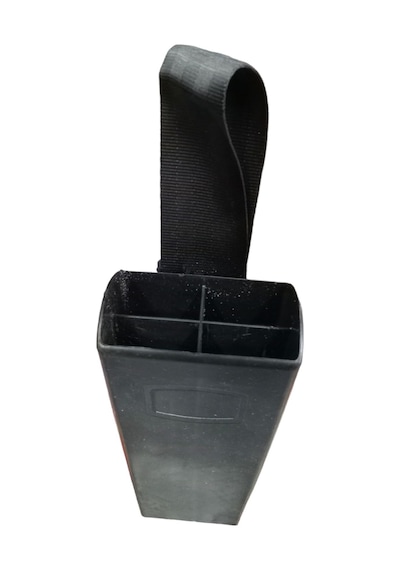 Plastik Bıçak Kütüğü 4 Lü Kasap Kütük Kurban Kütüklük 22x9x5cm Siyah