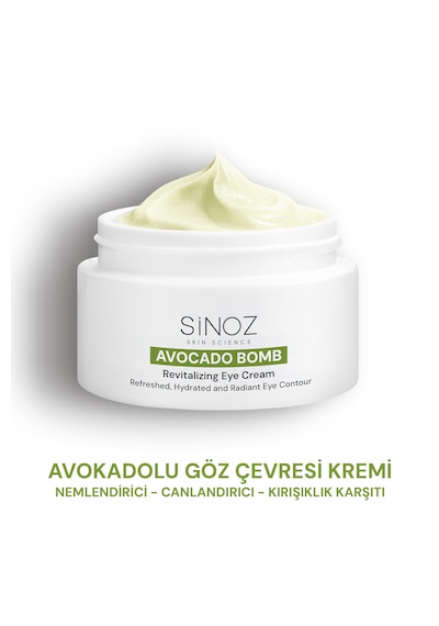 Sinoz Avokado Bomb Nemlendirici Canlandırıcı Göz Kremi 15 ML