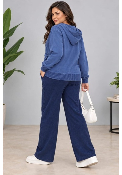 Cedy Denim Cedy -özel Tasarım Kadın Taş Ve Nakış İşleme Detaylı Düğmeli Kapüşonlu Sweat Hırka C7150 Mavi Cedy Denim Cedy -özel Tasarım Kadın Taş Ve Nakış İşleme Detaylı Düğmeli Kapüşonlu Sweat Hırka C7150 Mavi