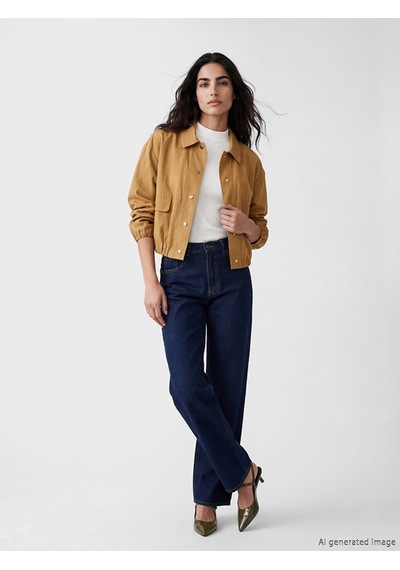 Lcw Vision Yeşil Oversize Kadın Gömlek Ceket
