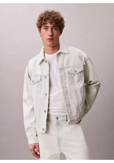 Calvin Klein 90s Bleachout 205 Tr, Vol, S Açık Mavi Erkek Kot Ceket Calvin Klein 90s Bleachout 205 Tr, Vol, S Açık Mavi Erkek Kot Ceket