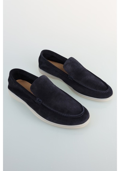 Bisse Erkek Süet Loafer Lacivert Ayakkabı Ayk25y25003 D39