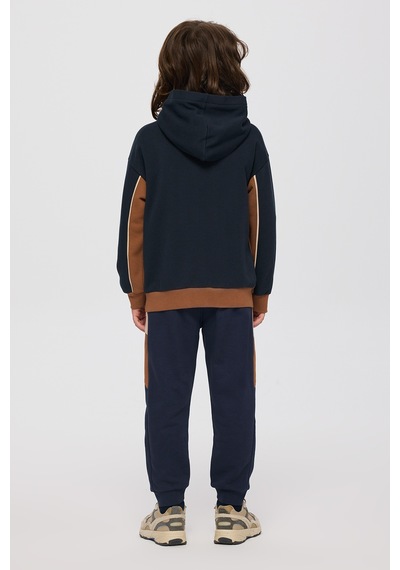 Panço Erkek Çocuk Kapüşonlu Lacivert Sweatshirt