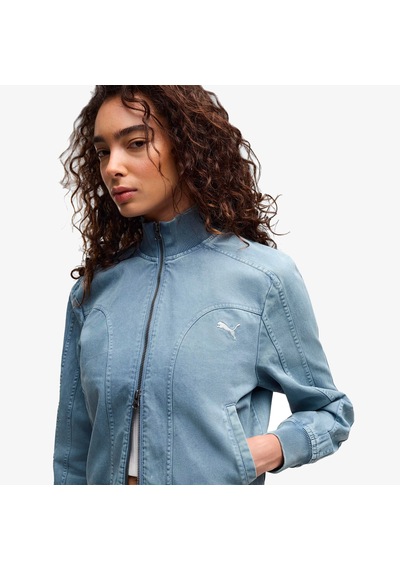 Puma Future Archive Washed Kadın Mavi Ceket 636681 Çok Renkli