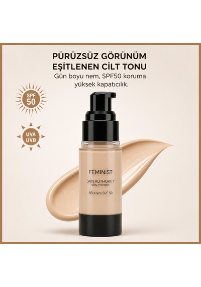 Bb Cream Spf50 Yüksek Kapatıcı, Nemlendirici, Ton Eşitleyici, Aydınlatıcı Light