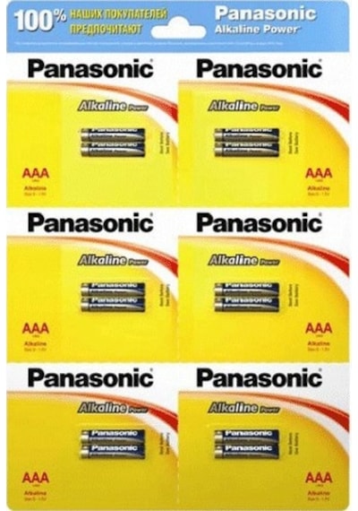 Panasonic Alkaline Power AAA İnce Kalem Pil 6 x 2'li