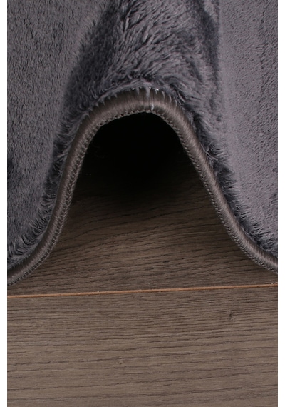 Relax Antrasit 60x100 + 50x60 Cm 2'li Köşeli Ponpon Saçaklı Banyo Antrasit