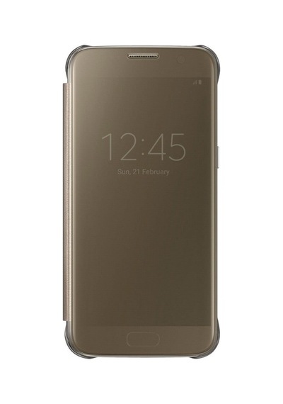 Samsung Uyumlu S7 Cep Telefonu Kılıfı, Şeffaf Altın Sku: Smgstk0f33f952b8