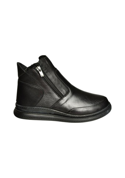 Fox Shoes V555070903 Siyah Hakiki Deri Kadın Bot Siyah-hakiki Deri