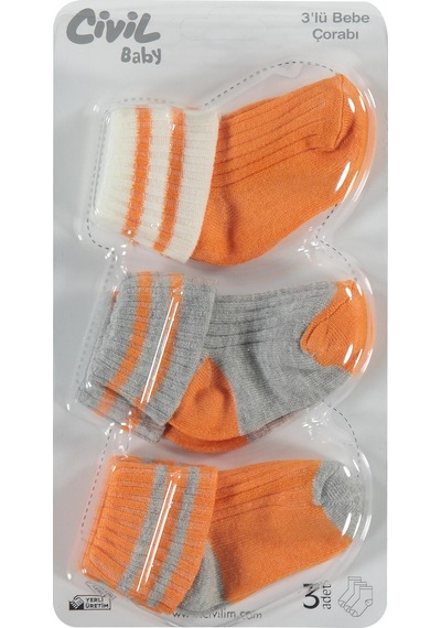 Civil Baby Basic Asetat 0-24 Ay Çorap Setleri - Standart Standart