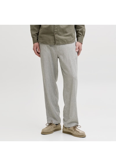 Jack & Jones Erkek Keten Karisimli Chino Pantolon - Karl - 12269371 Cloud Dancer