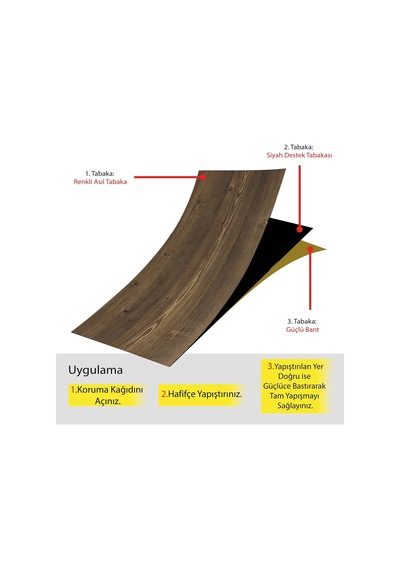Tr Kendinden Yapışkanlı Antik Desenli Pvc Parke Kaplama Yer Döşemesi 25x80 Cm / 5 Adet / 1 M²