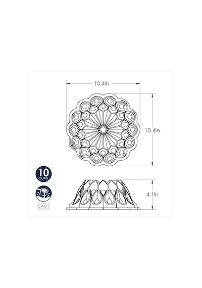 Nordicware Taç Bundt Kek Kalıbı Gold