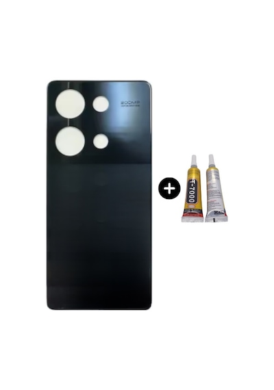 Redmi Note 13 Pro 4g Uyumlu Arka Pil Kapağı Siyah + B7000 Çok Renkli