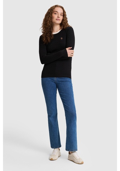 U.S. Polo Assn. Kadın Siyah Basic Kazak 50331602 Vr046