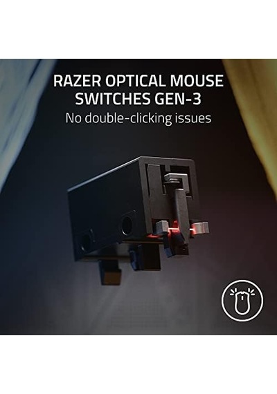 Razer Deathadder V3 - Ergonomik Esports Fare 59 G Hafif Tasarım, Ergonomik Şekil, 30k Optik Sensör, Optik Fare Anahtarı Gen-3, 8000hz Hyperpolling Teknolojisi, Speedflex Kablo Siyah