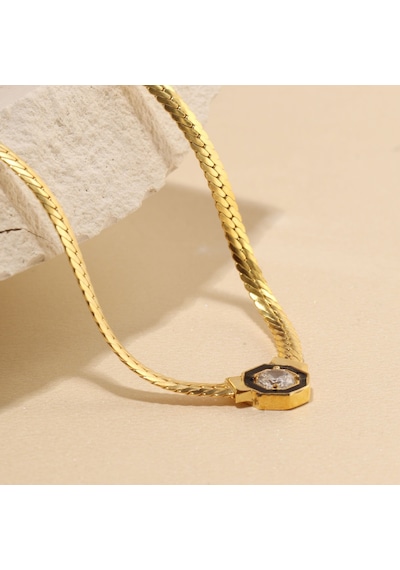 Serenay Kolye 718018 Gold Gümüş
