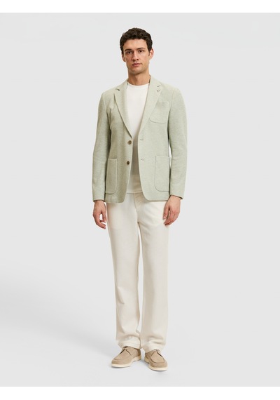 Cacharel Mint Slim Fit Mikro Desen Mono Yaka Ceket Mınt