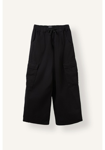 Defacto Kargo Fıt Kargo Cepli Normal Bel Standart Boy Gabardin Pantolon I4711ax26aubk81 Siyah-bk81