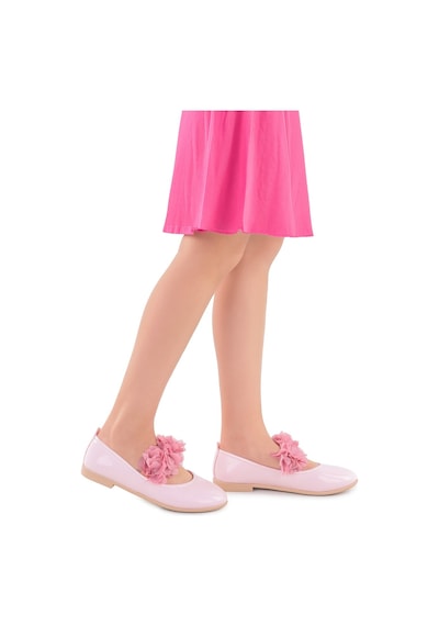 Kiko Kids Rugan Kız Çocuk Babet Ayakkabı Arç 02 Pudra