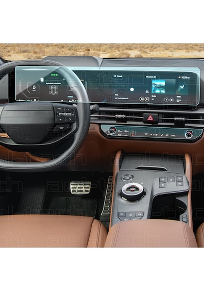 Kia Sportage Makyajlı 12.3 İnç Navigasyon Ve Klima Uyumlu 9h Nano Ekran Koruyucu 2'li Set 2025