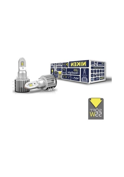 Led Xenon Ampul Seti, 55w 18000 Lümen 6500k Beyaz Işık Sunan 2 Adet