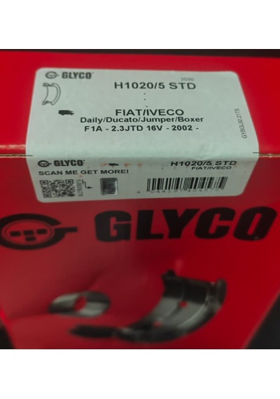 Iveco Fiat F1a Ana-kol Yatak Takım Glyco 71-4080/4 Std H1020/5 Std 1 Set