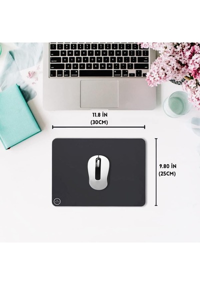 Ayrex Black Deer Siyah Professional Oyuncu Gaming Mouse Pad,ofis, Kaydırmaz Taban Mouse Pad 30x25 S