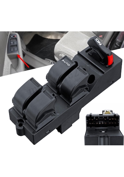 Honda Civic Sol Dörtlü Cam Açma Düğmesi 1996-2000