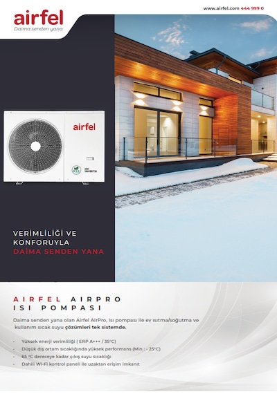 Airfel Airpro 12 Kw Monoblok Inverter Isı Pompası
