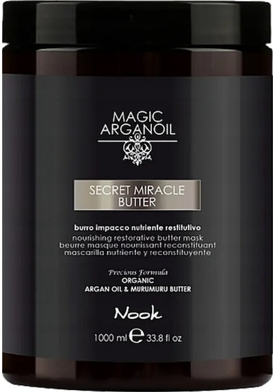 Nook Magic Arganoil Sülfatsız Onarıcı, Kuru Ve Yıpranmış Saçlar İçin Vegan Saç Maskesi 1000ml