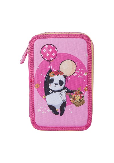 Hoalaa Panda 3 Katlı Dolu Kalem Çantası P-210129
