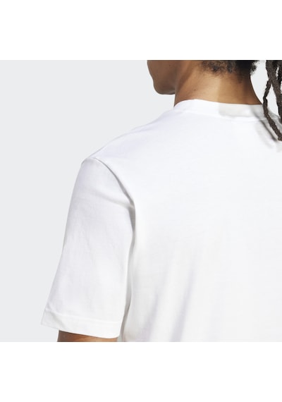 Adidas Essentials Small Logo Single Erkek Beyaz T-shirt Jf1092 Beyaz
