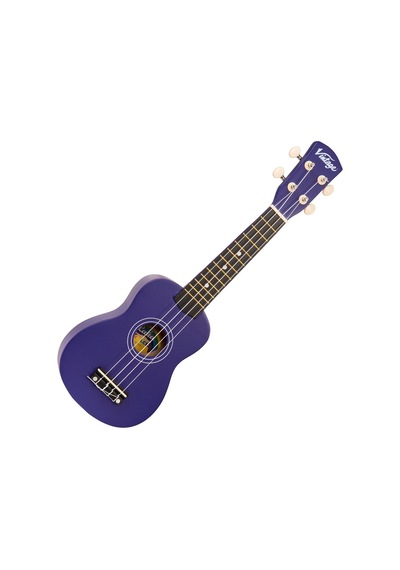 Vintage Laka Rainbow Soprano Ukulele - Indigo