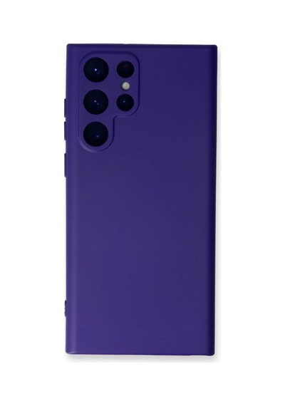 Newface - 840 - Samsung Galaxy S22 Ultra Kılıf Nano İçi Kadife Silikon - Csmo-tex - - Mor