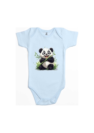 Zepplin Giyim Obur Panda Sarı Bebek Body Zıbın