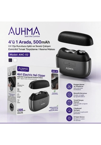 Auhma Anc-02 4in1 Elektrikli Tırnak Törpüleme Ve Kesme Makası Otomatik Tırnak Makinesi