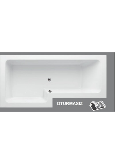 Shower Lucky Özel Oturmasız Küvet 70X85X170 CM