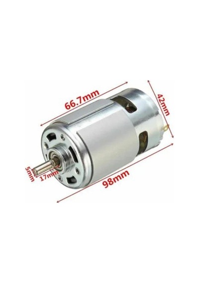 Rs775 Dc Motor 24v 15000 Rpm Rulmanlı Şarjlı Matkap Cnc