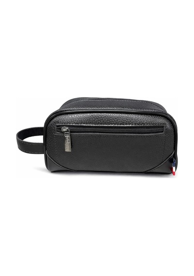 Mesut Balaban Deri Ürünleri Unisex Siyah Portföy Clutch Traş Kozmetik Bakım Ve Günlük El Çantası Siyah