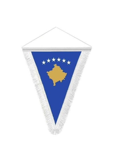 Kosova Cumhuriyeti - Hatıra Üçgen Flama Bayrak 1
