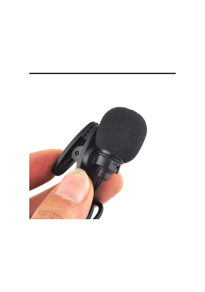 Springsun Mikrofon Harici Klipsli Yaka Yaka Mikrofonu 3,5 Mm Jak Telefon Eller Serbest Kablolu