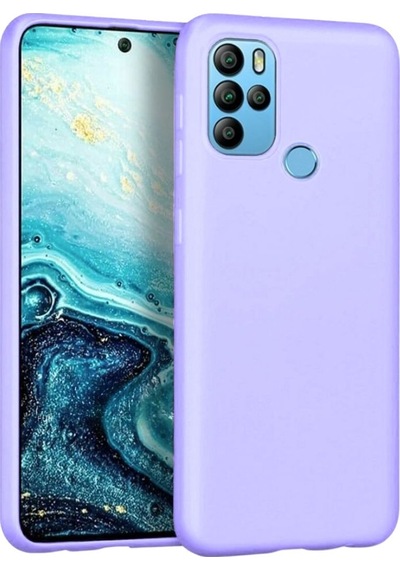 General Mobile GM 21 Pro d Uyumlu Silikon Kılıf - Esnek Tam Koruma Pastel Renk Kapak - Lila