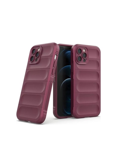 Newface Apple İphone 12 Pro Kılıf Optimum Silikon - Bordo